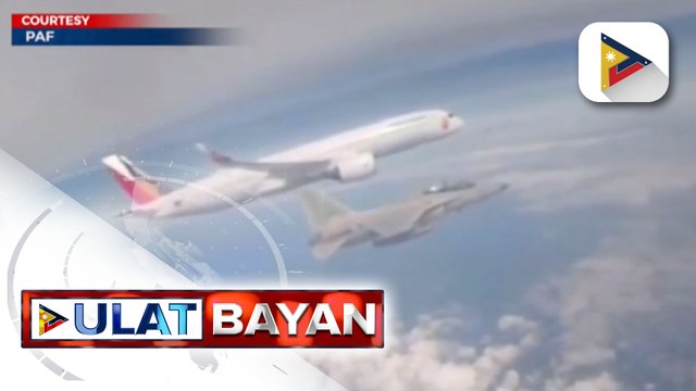 Dalawang FA-50 fighter jets ng Philippine Air Force, nag-escort sa sinasakyang eroplano ni Pres. Ferdinand R. Marcos Jr. patungong New York City nitong linggo upang dumalo sa UNGA