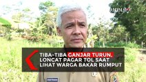 Tiba-Tiba Ganjar Turun di Tol, Loncat Pagar Saat Lihat Warga Lakukan Ini!
