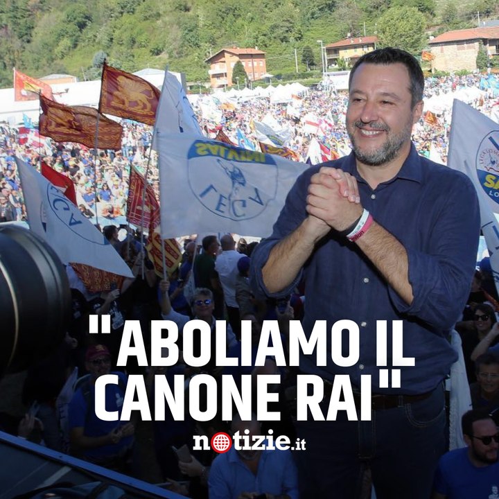 L'ultima promessa di Salvini: "Aboliremo il canone Rai"