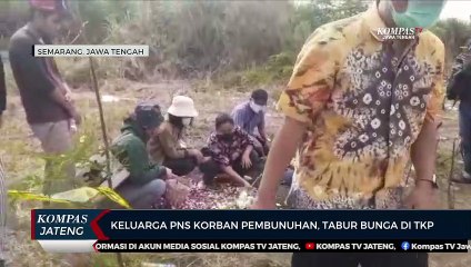 Keluarga PNS Korban Pembunuhan, Tabur Bunga di TKP