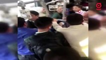 Metrobüs'te koltuk verme kavgası