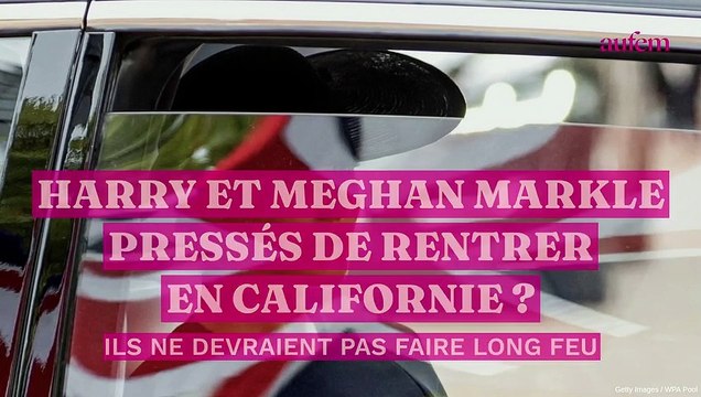 Harry et Meghan Markle pressés de rentrer en Californie ? Ils ne devraient pas faire long feu
