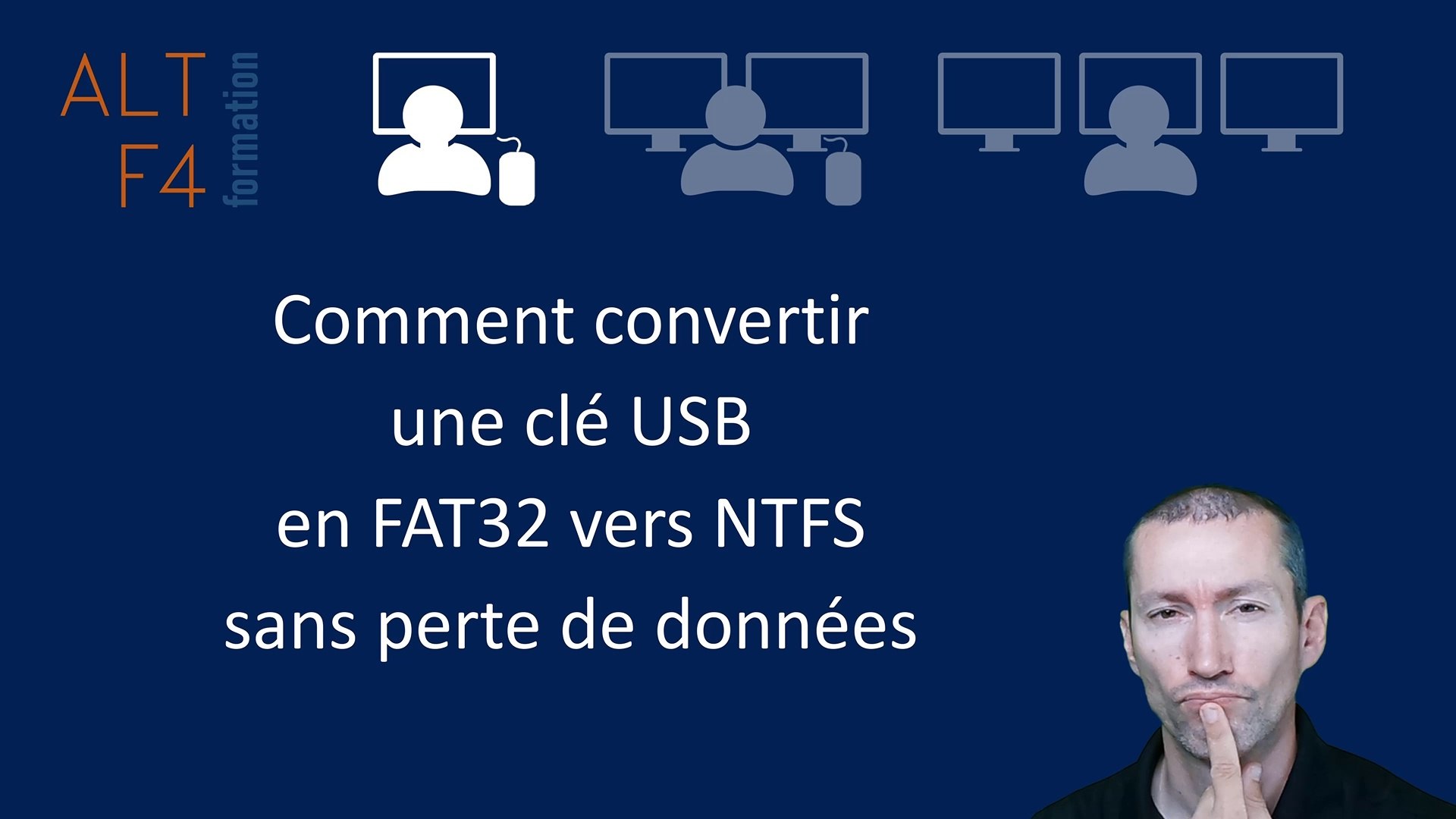 Comment convertir une clé USB en FAT32 vers NTFS sans perte de données -  Vidéo Dailymotion