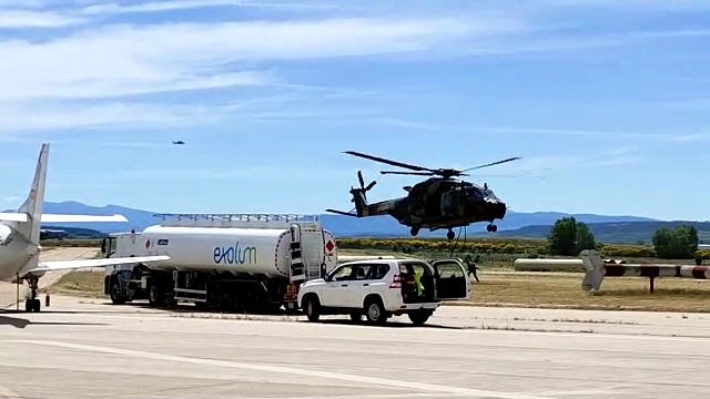 Maniobras aéreas militares en Burgos (1)