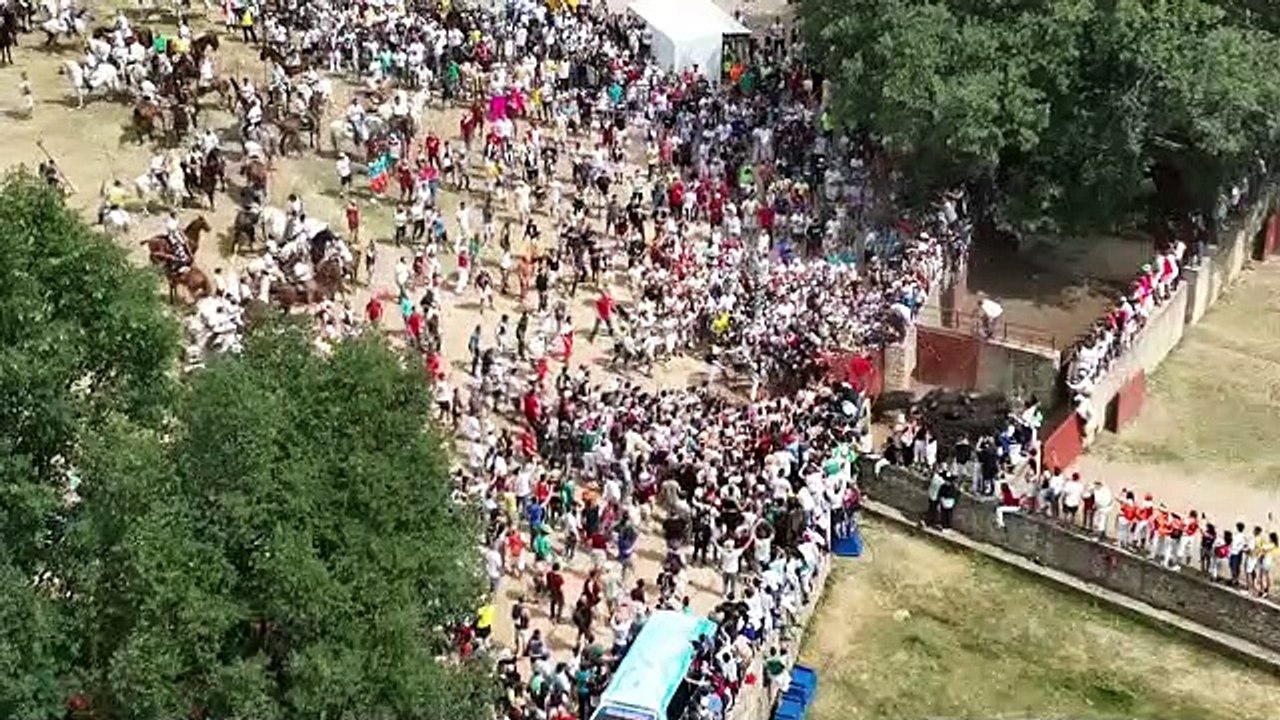 La Saca vista desde el dron de la Guardia Civil