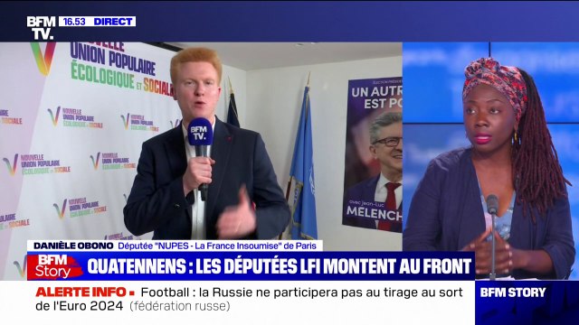 Danièle Obono à propos d'Adrien Quatennens: Personne à La France insoumise ne minimise ses actes