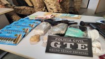 Seis pessoas são presas, drogas e armas apreendidas durante operação da Polícia Civil em Uiraúna