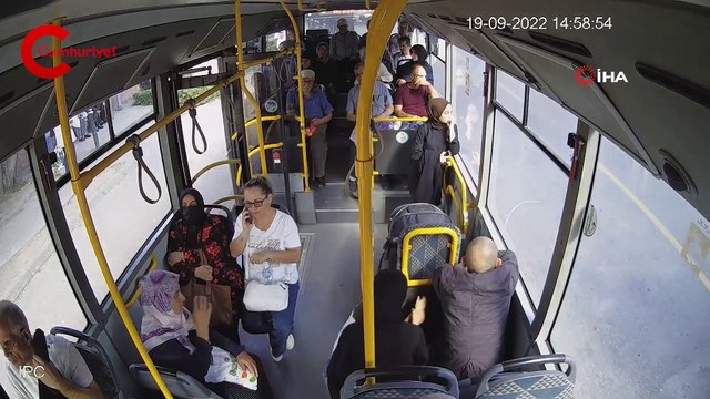 Durakta kalp krizi geçirdi, belediye otobüsüyle hastaneye yetiştirildi