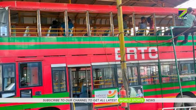 ইতিহাসগড়া মেয়েদের সংবর্ধনায় ছাদখোলা বাস | Open-top bus getting ready for SAFF champion women's team | Seven Sports