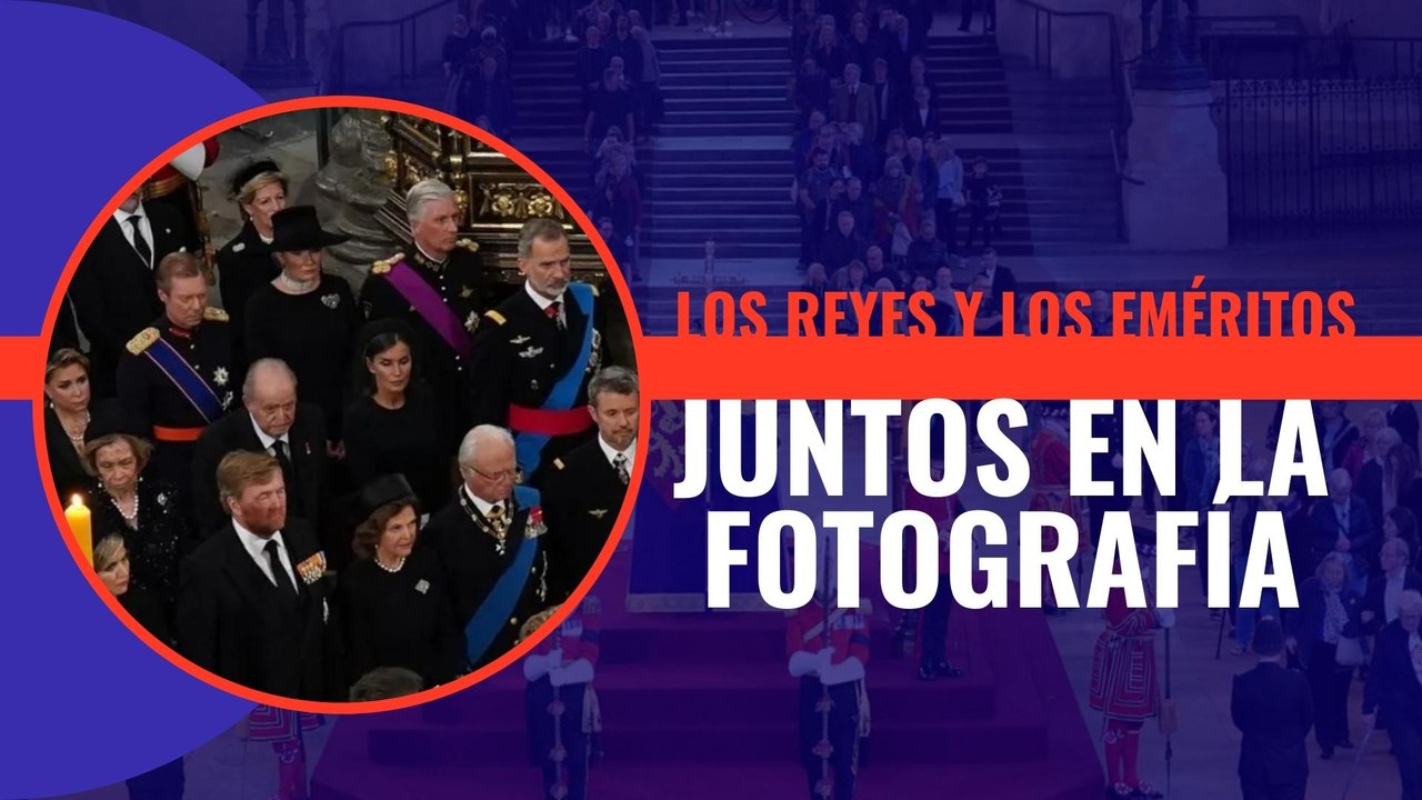 Los Reyes y los eméritos aparecen juntos en la fotografía. Así lo dispuso el protocolo de Buckingham