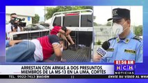Con un fusil AR15 y otras armas caen supuestos mareros en La Lima