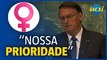 Bolsonaro na ONU: proteção às mulheres é 'prioridade'