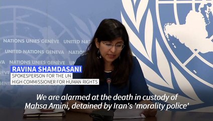 UN decries Iran's 'violent response' after 'morality police' death in custody