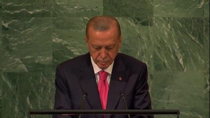 Erdoğan, BM Genel Kurulu'nda: "Terör Örgütünü Meşrulaştırmaya Çalışanları Bir An Önce Teröristleri Silahlandırmaktan ve Desteklemekten Vazgeçmeye...