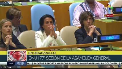 ONU: Pdte. francés insiste en el diálogo para la búsqueda de la paz mundial
