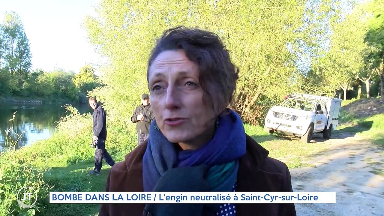 BOMBE DANS LA LOIRE / L'engin neutralisé à Saint-Cyr-sur-Loire