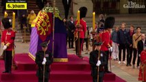 In two minutes the day of Queen Elizabeths funeral