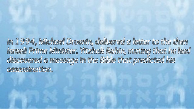 What if...? The Bible Code - Predicting Future Events