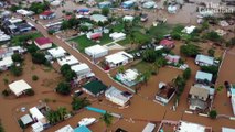 Aerial video shows devastating floods left by Hurricane Fiona in Puerto Rico