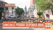 Concejales pedirán suspender cambio de losetas