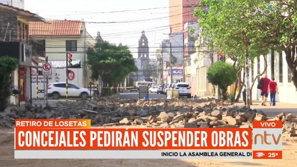 Concejales pedirán suspender cambio de losetas