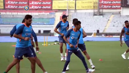 Preps ✅___TeamIndia set for the 1⃣st _INDvAUS T20I_ --(video0)