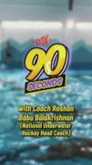 90 Seconds with National Underwater Hockey Head Coach, Roshan Babu Balakrishnan!