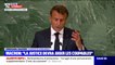 Emmanuel Macron dénonce le "cynisme" et les "simulacres de référendum" de la Russie