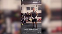 Fedez comparte con sus seguidores su entrenamiento de boxeo