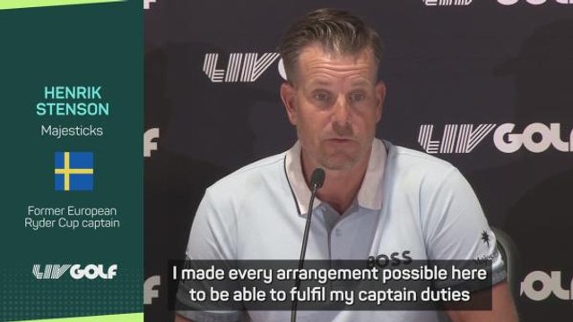 Stenson 'disappointed' with Ryder Cup after captaincy stripping