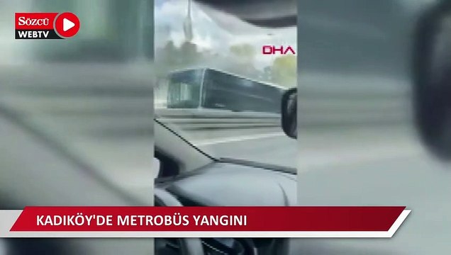 Kadıköy'de metrobüs yangını