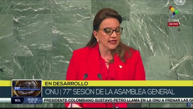 Xiomara Castro rechazó el bloqueo económico y financiero impuesto por Estados Unidos a Cuba