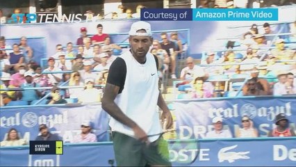 Kyrgios dominates in first singles match since Wimbledon final