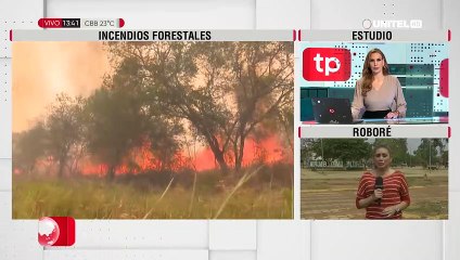 Santa Cruz: Comunidades afectadas por el fuego se quedaron sin agua en Roboré