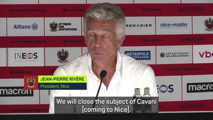 Nice president 'closes case' on Cavani saga