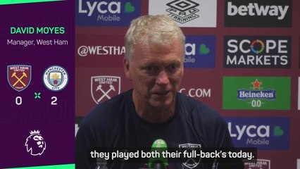 Moyes downplays Haaland's impact in City defeat