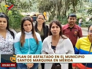 Download Video: Mérida | Colocan 11 toneladas de asfalto en las diferentes vías del mcpio.  Santos Marquina