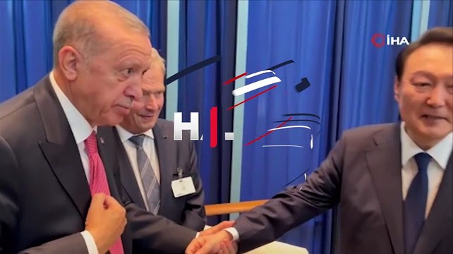 Cumhurbaşkanı Erdoğan, Finlandiya Cumhurbaşkanı Niinisto ile Güney Kore Devlet Başkanı Suk-yeol’u tanıştırdı