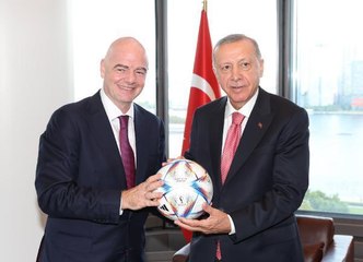 SPOR Cumhurbaşkanı Erdoğan, FIFA Başkanı Infantino ile görüştü