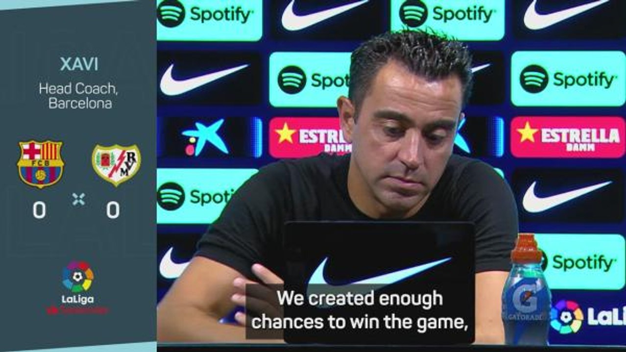 Xavi left frustrated after Barca fail to break Vallecano deadlock