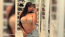 Kylie Jenner Rocks Nothing But A Nude Bra & Jeans In Sexy New Mirror Selfie: ‘Rise & Shine’