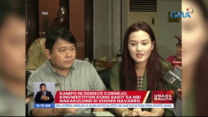 Kampo ni Deniece Cornejo, kinuwestiyon kung bakit sa NBI nakakulong si Vhong Navarro | UB