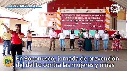 En Soconusco, jornada de prevención del delito contra las mujeres y niñas