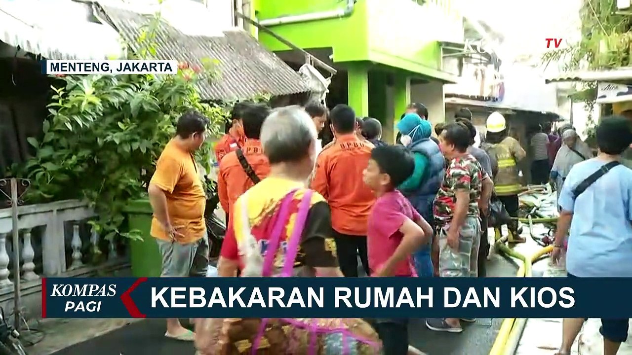 Diduga Akibat Kebocoran Gas Elpiji, Puluhan Rumah dan Kios di Cikini Kebakaran!