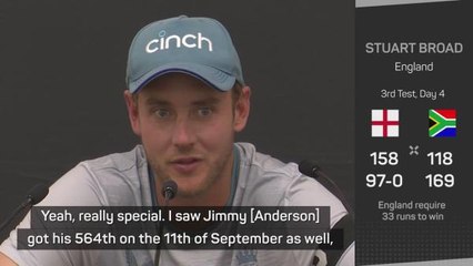 'Incredible' to surpass Glenn McGrath in Test wickets - Broad