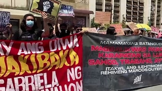 Groups from Southern Tagalog protest to commemorate 50th anniversary of Martial Law