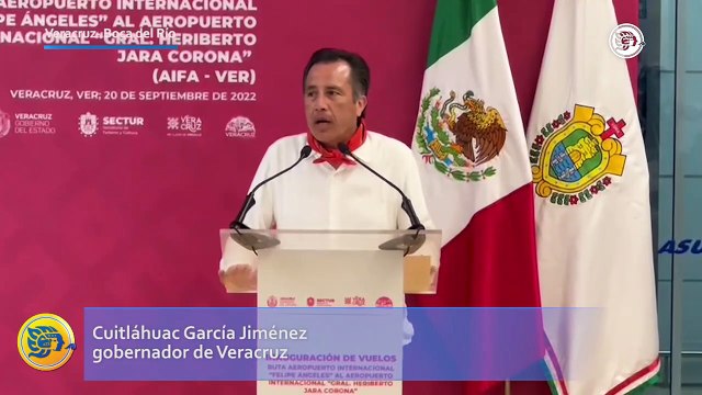 Inauguran los primeros vuelos del AIFA al aeropuerto Heriberto Jara de Veracruz