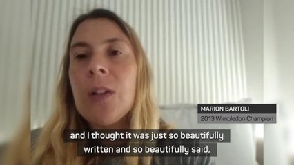 Retirement message 'so beautifully Roger' - Bartoli