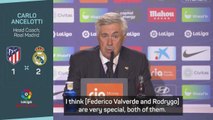 Ancelotti praises Madrid derby scorers with Simeone proud despite defeat