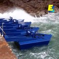 Cette centrale électrique utilise la force des vagues pour produire de l'électricité